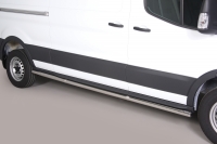 Боковые пороги (защита карнизов) для L3/H3 версии 63мм Ford Transit (2014 по наст.)