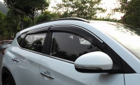  Дефлектор боковых окон с хромированным молдингом, OEM Style  Hyundai Tucson (2015 по наст.)