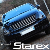 Решётка радиатора в цвет кузова Hyundai (хендай) Starex H1 (2007 по наст.) ― PEARPLUS.ru